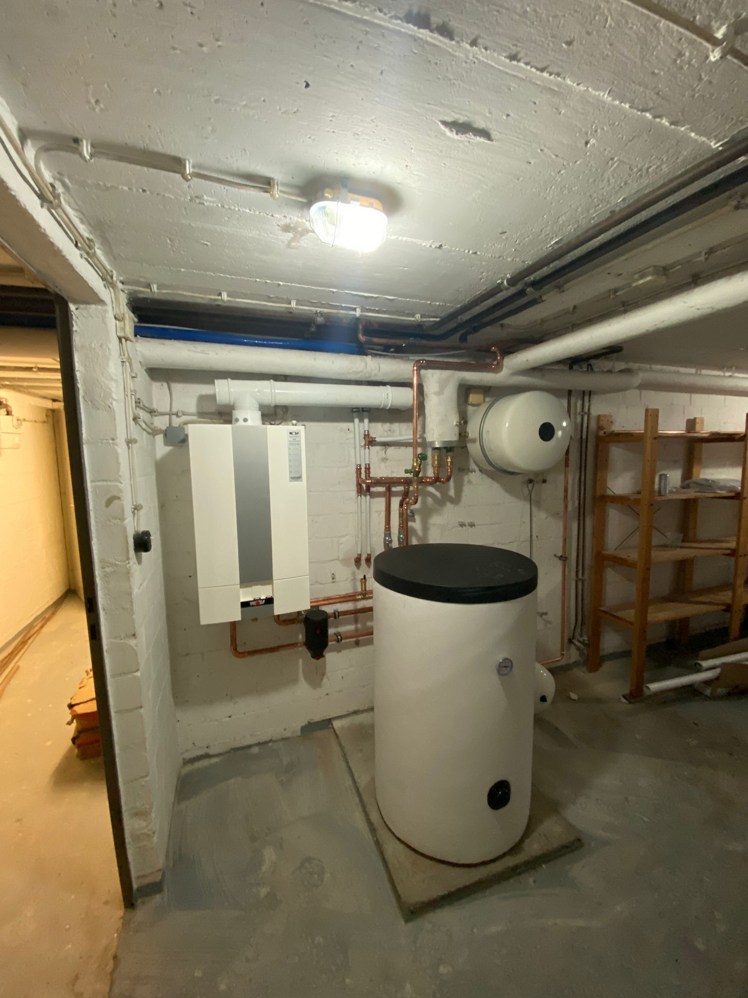 Heizungsanlage mit Warmwasserspeicher